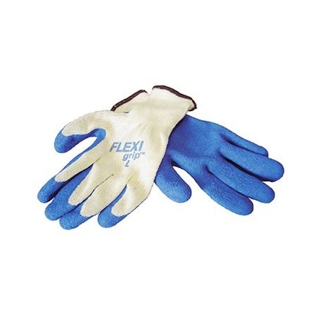 The Brush Man Polyester/Cotton Gloves, Flexi Grip Latex Palm, Size Large, 12PK GLOVE-8426L